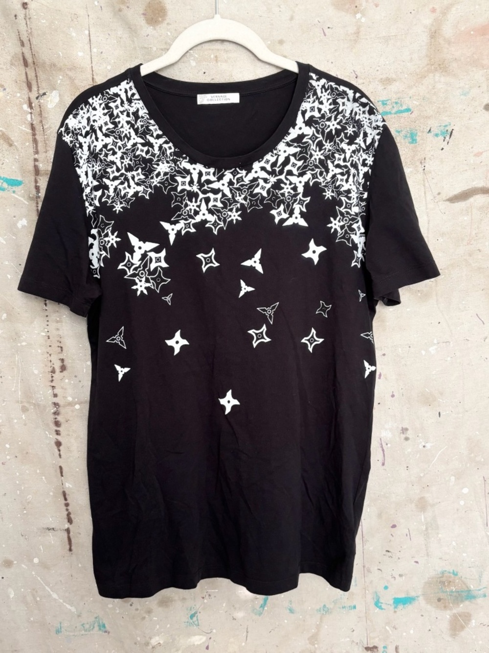 Versace Collection Shuriken Crew Neck T-Shirt